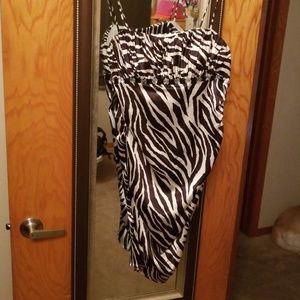 Zebra print dress